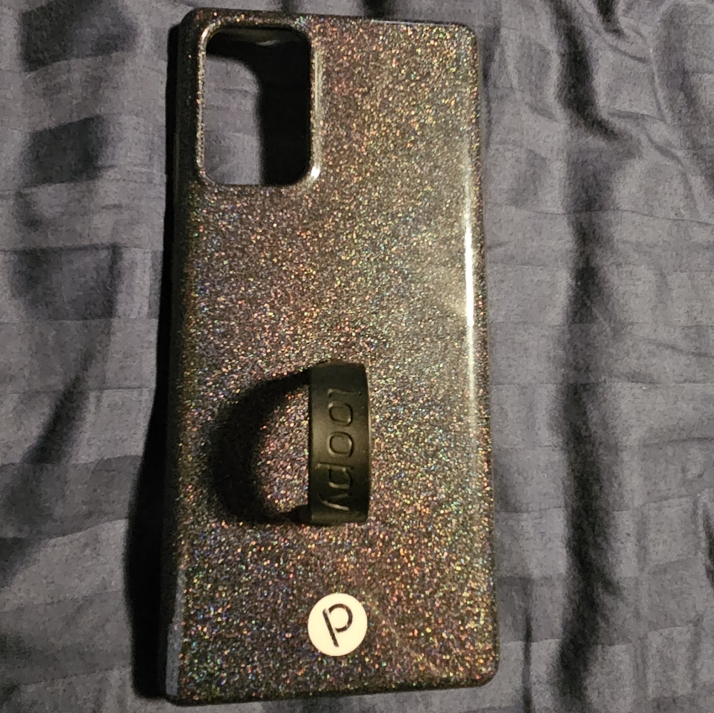 Samsung Note 20-Sparkle Black Loopy Case